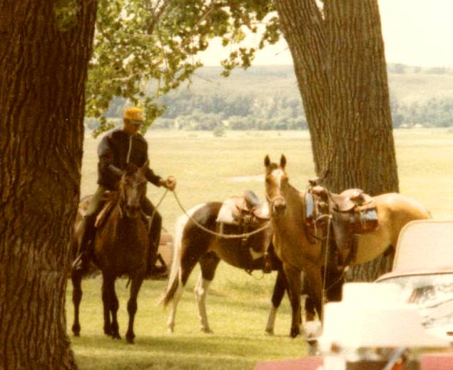 Chigger, horse on the right