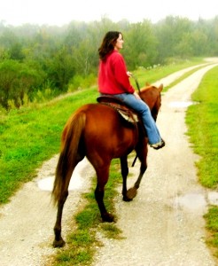 Trail Riding on Daisy