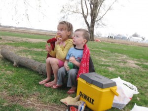 Kids by the Bonfire