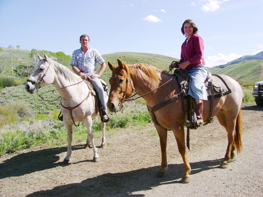 Cowboy Dad and I in Idaho