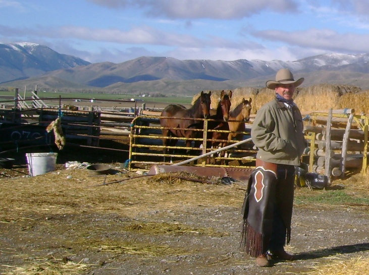 Chuck Babb, horseman from Challis, Idaho