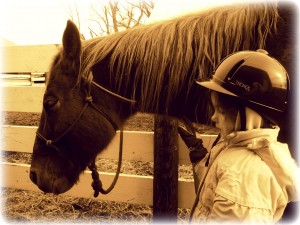 Girl With A Riding Helmet