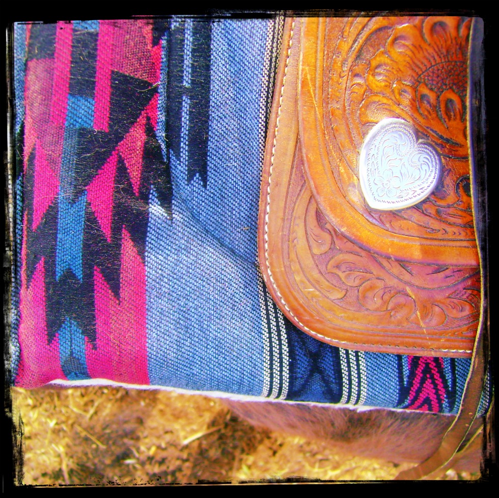 Western Saddle and Heart Concho