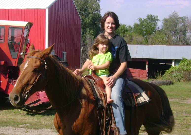 My Daughter And I Riding Daisy