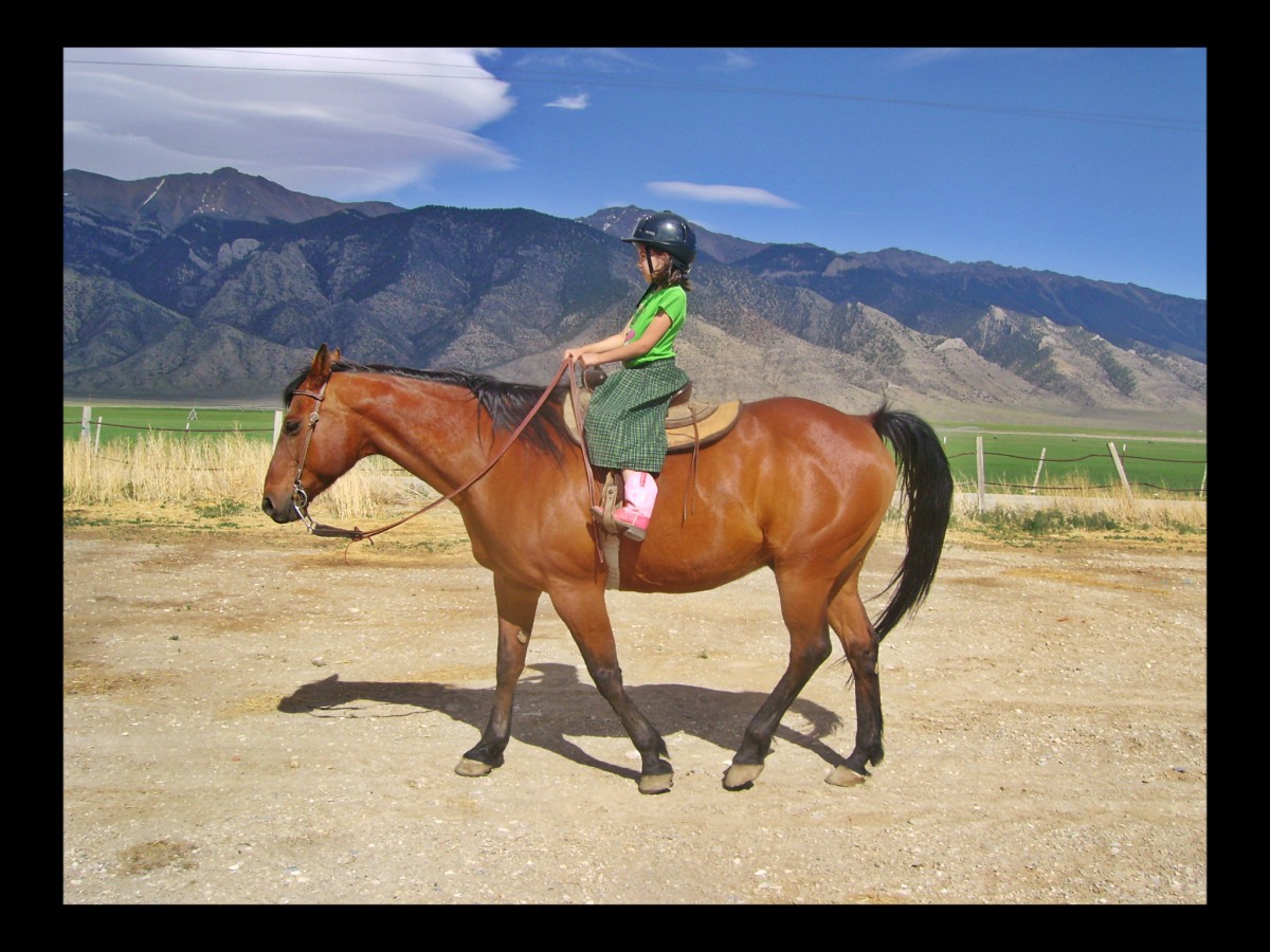 Our Daughter Riding Old Red