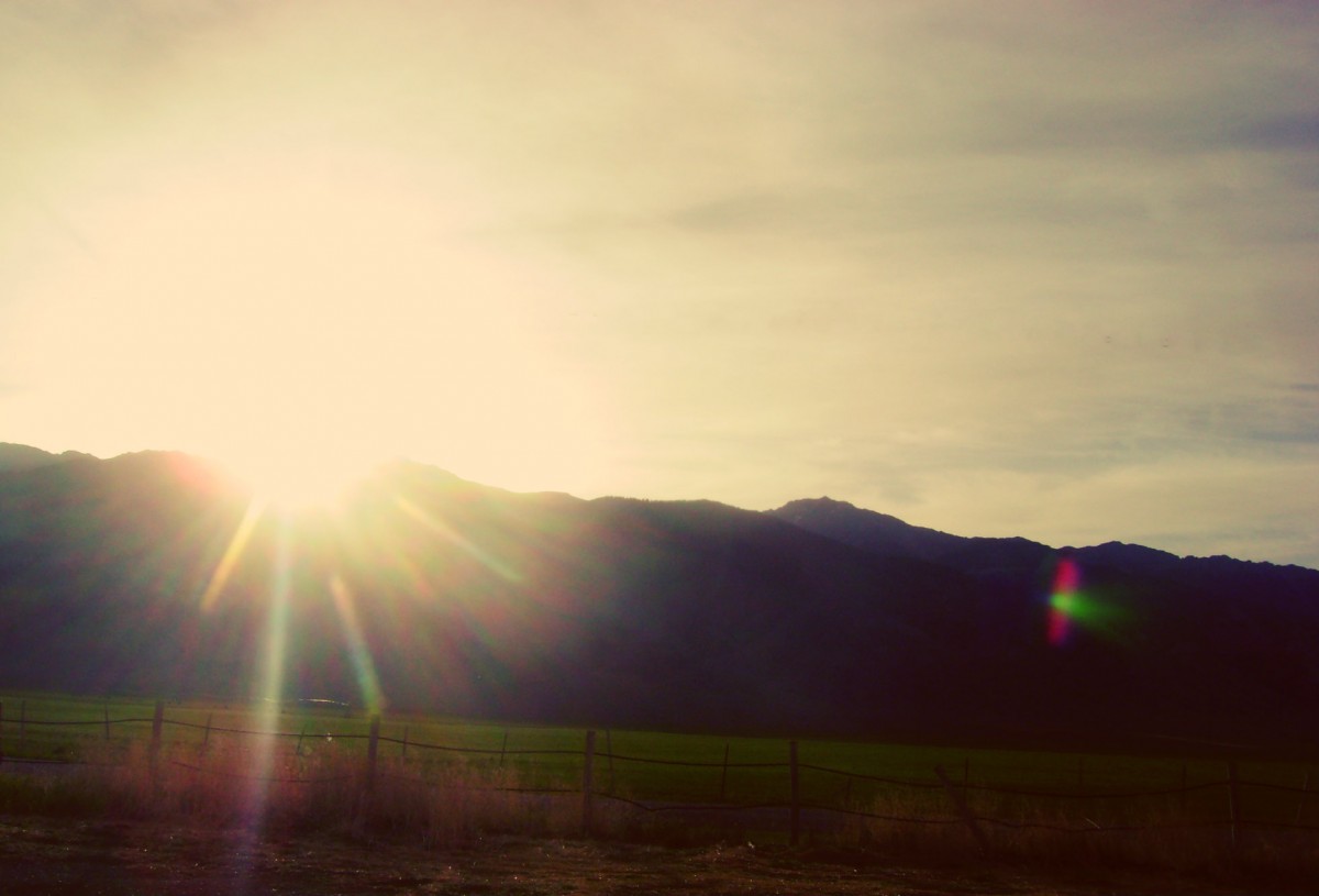 Sunrise Over Big Lost Mountain Range