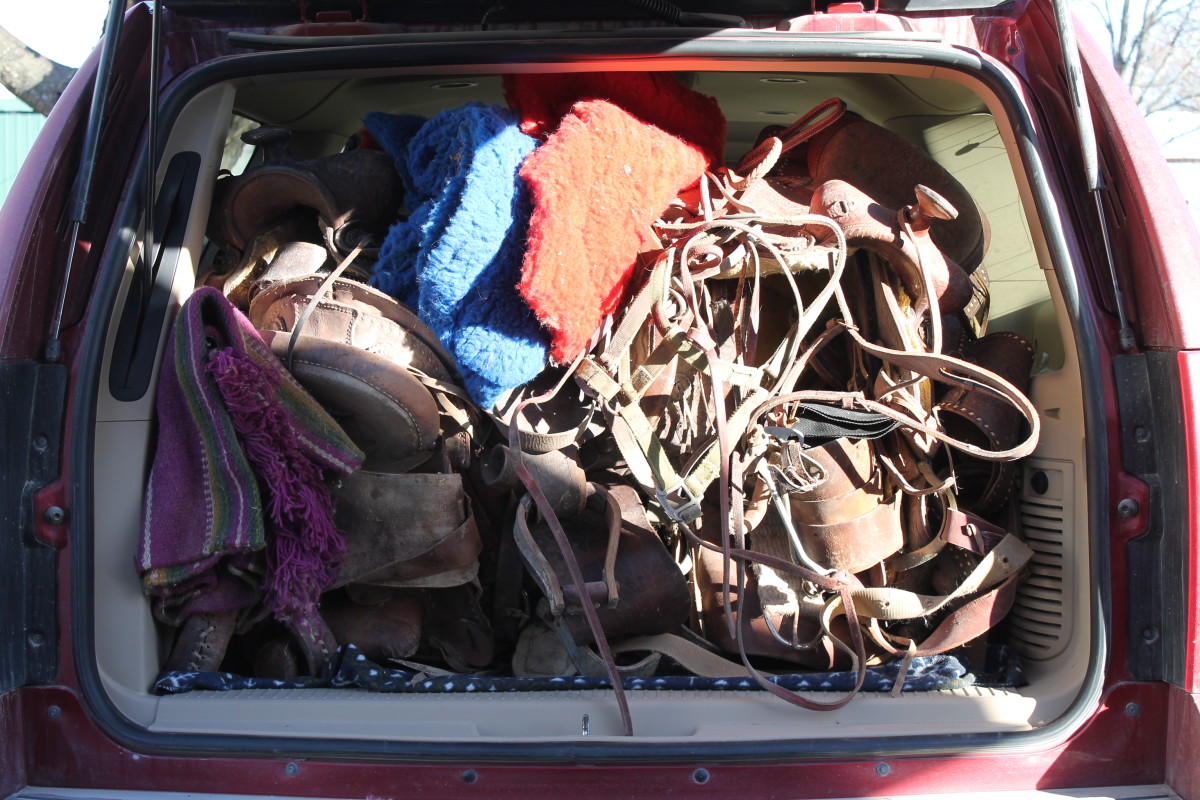 Our Car Full of Horse Tack