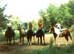 Peppy (right), July 1987